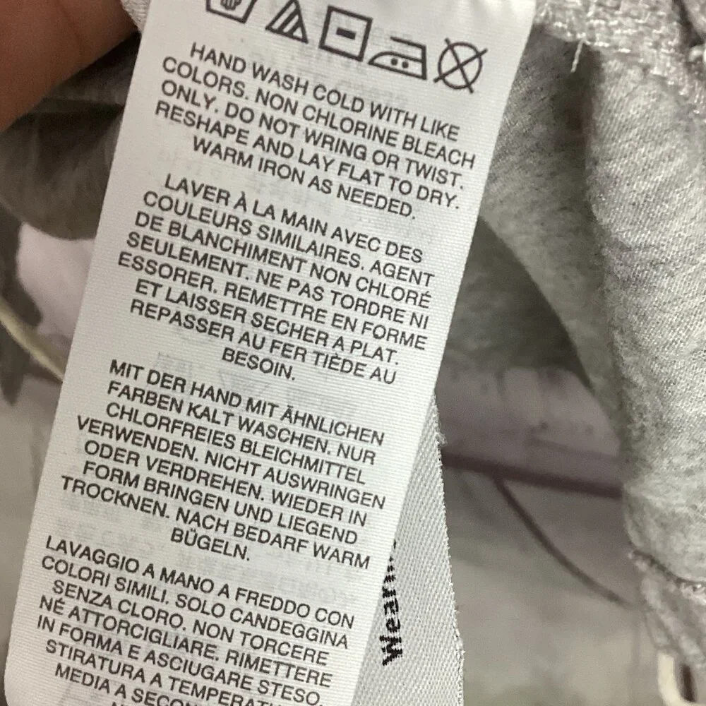 J Crew Gray Tee Shirt Laced Side Details S